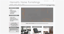 Desktop Screenshot of hannahshomefurnishings.com